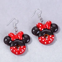 1pair fashion creative simulation food drop earrings red color resin earrings for women and girl gift earrings jewelry