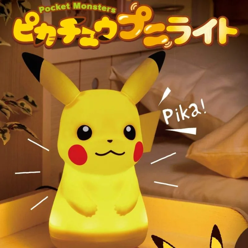 

Original Pokemon Peripheral Sound Control Touch Will Dance Glowing Pikachu Doll Decoration Lamp Night Light Interactive Toy Gift