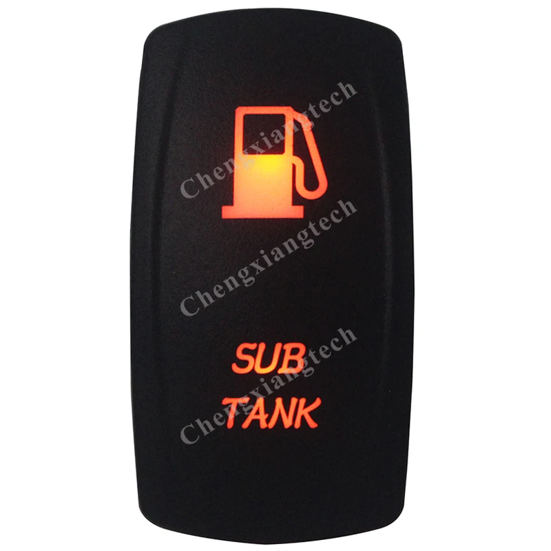 

Marine Grade Waterproof IP68 SUB TANK Rocker Switch Orange Led lamp 5 Pin ON/OFF SPST DC12V 24V Car Boat Rocker Switch