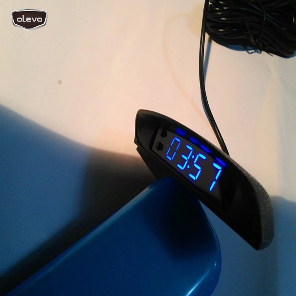 Автомобильные цифровые часы 3 в 1 автомобильные для приборной панели цифровой