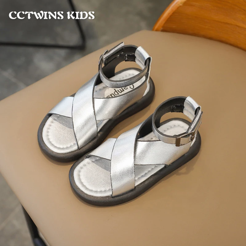 

Kids Sandals 2021 Summer Girls Boys Fashion Brand Princess Shoes Party Dress Beach Rome Solid Toddler Soft Sole Flats Baby Shoes