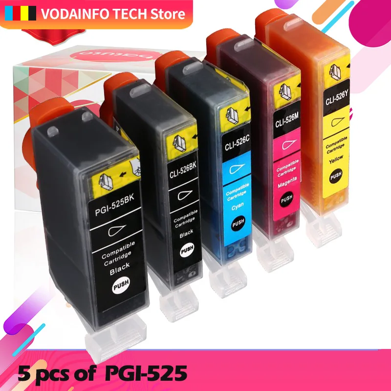 Картриджи 1-20 шт. для Canon PGI 525 CLI 526 PIXMA IP4850 IP4950 IX6550 MG5150 MG5250 MG5350 pgi-525 cli-526 | Компьютеры и
