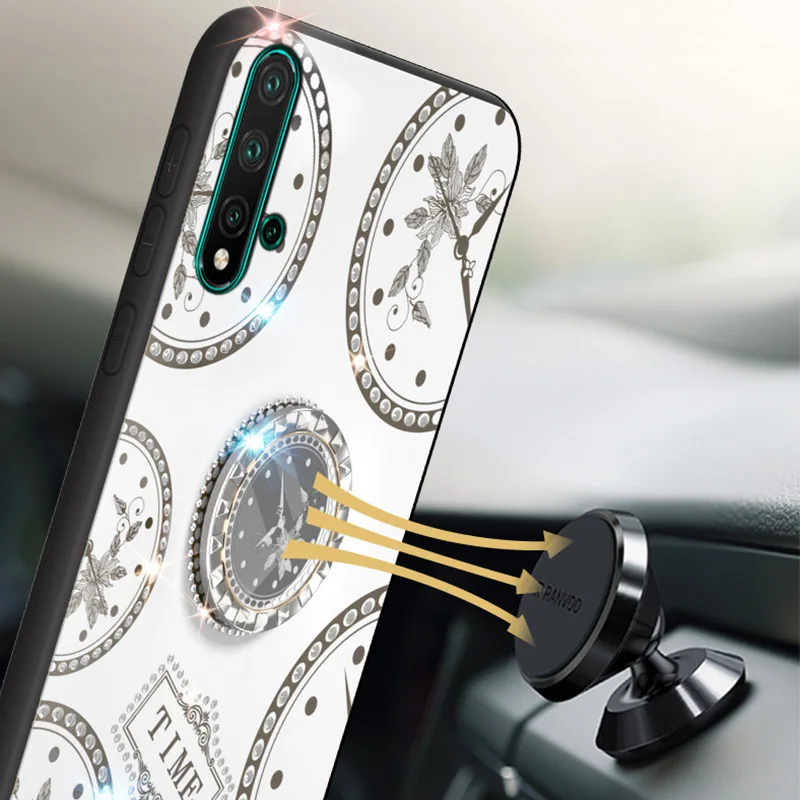 Силиконовый чехол для телефона с магнитным кольцом huawei honor 20 pro 20s 20i 20pro роскошный
