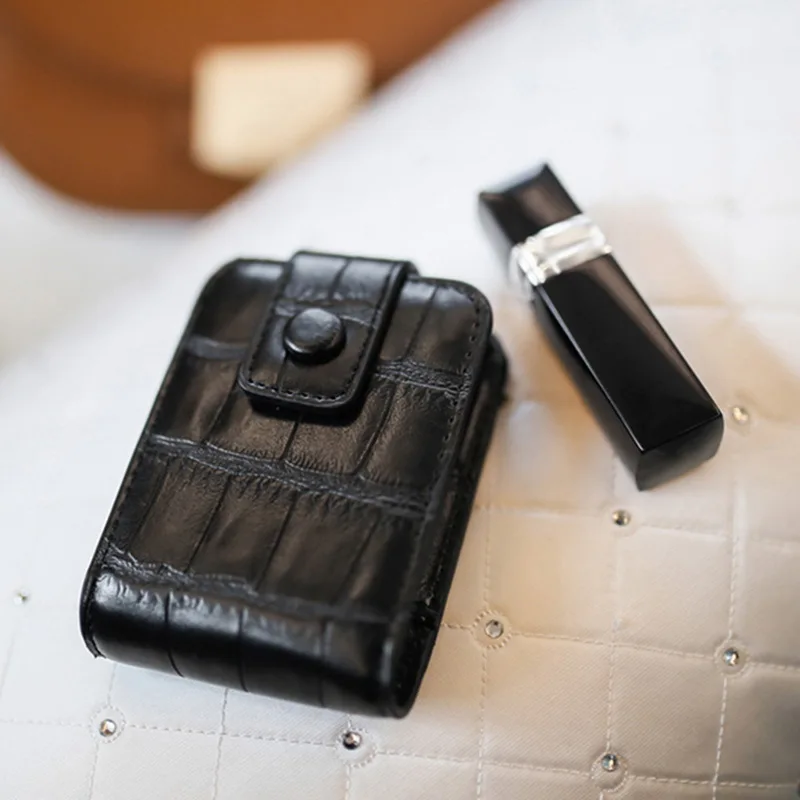 Oeak модный мешочек для помады Женская портативная косметичка с зеркалом мини