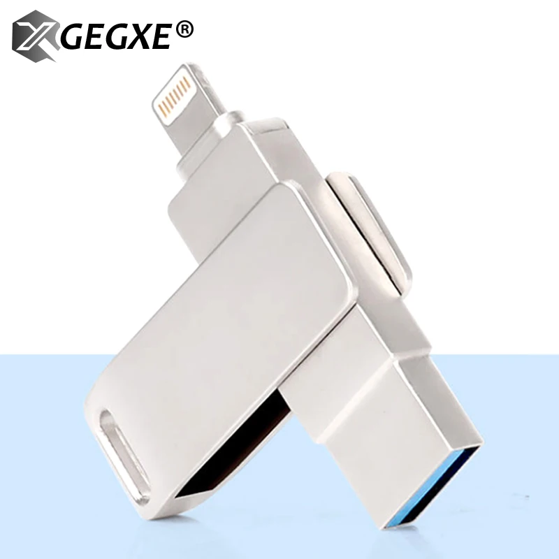 XGEGXE Новое поступление USB Flash для iPhone 11/11 Pro/X/Xs/8/7/6/6 plus Ipad Lightning карта памяти 16 ГБ 32 64