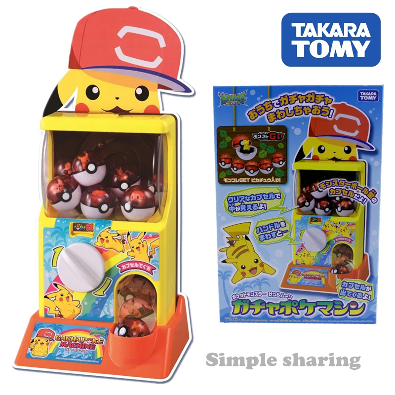 

Takara Tomy Покемон солнце и луна гача Покет машина Карманный Монстр Пикачу модель комплект Горячая поп мягкая Digimon детская игрушка для детей