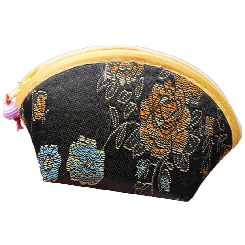 Китайский шелковый кошелек с вышивкой сумочка для мелочи маленький случайный |