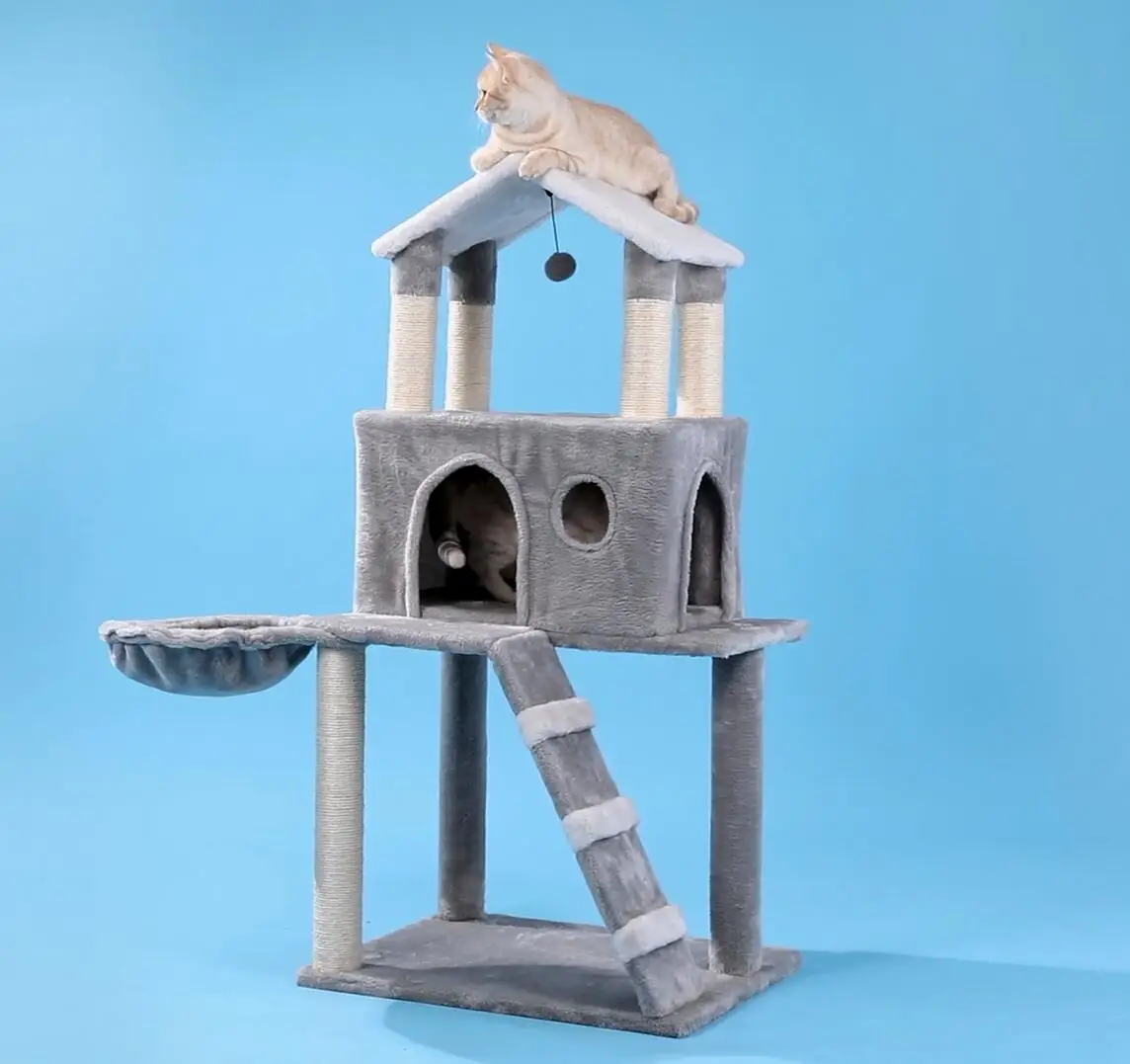 

Delivery Wood Climbing Tree Cat Jumping Toy Fun Scratching Posts Solid Cats Climb Frame Pet Supplies Products