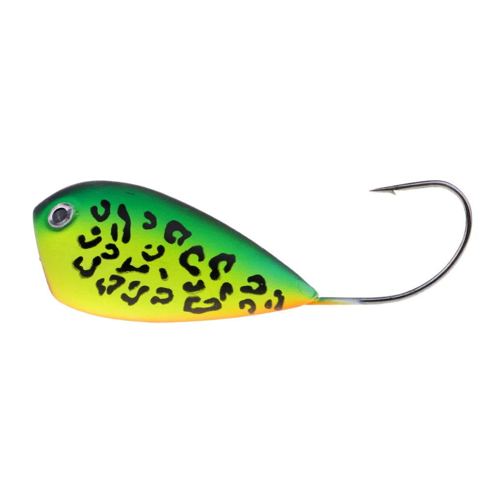 

11.5g 82mm Ice Fishing Popper Lure Stainless Steel Hard Baits Popper Lures Topwater Crankbait Winter Fishing Accessories