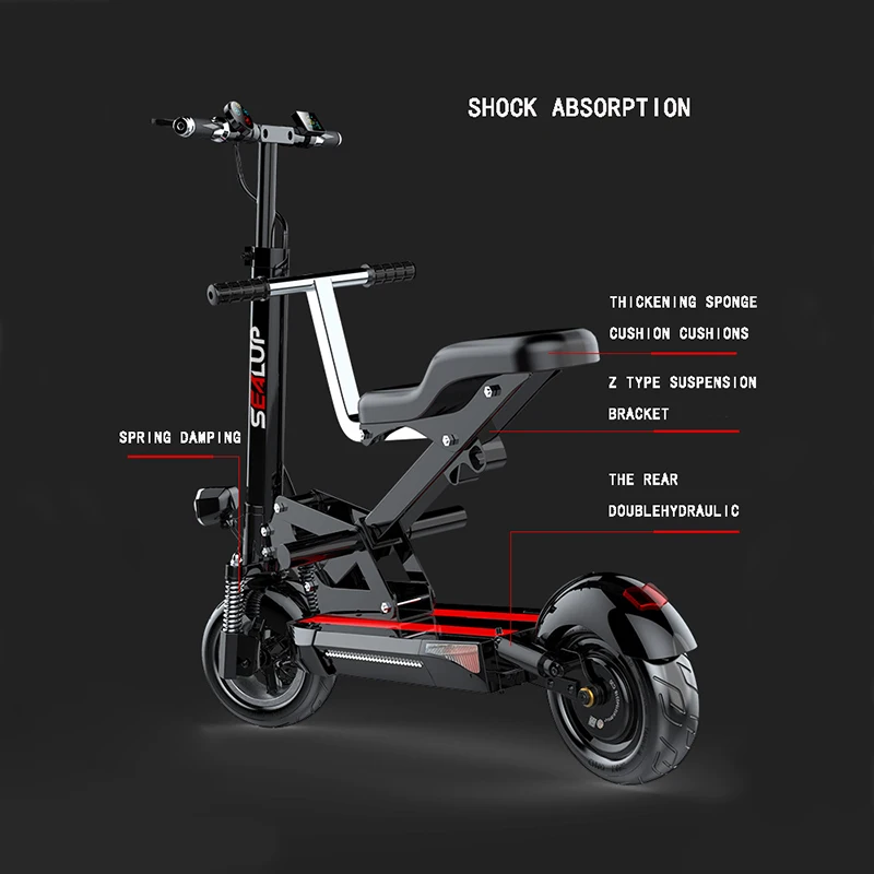 2021 folding parent-child electric scooter for work lithium battery large capacity long endurance | Спорт и развлечения