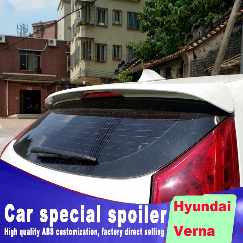 2011 2012 2013 спойлер на крышу заднего стекла для Hyundai Verna высококачественный материал