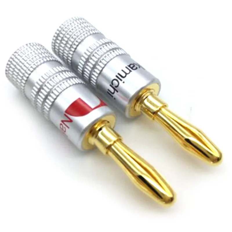 

Позолоченный медный штекер для динамика, 10 шт.