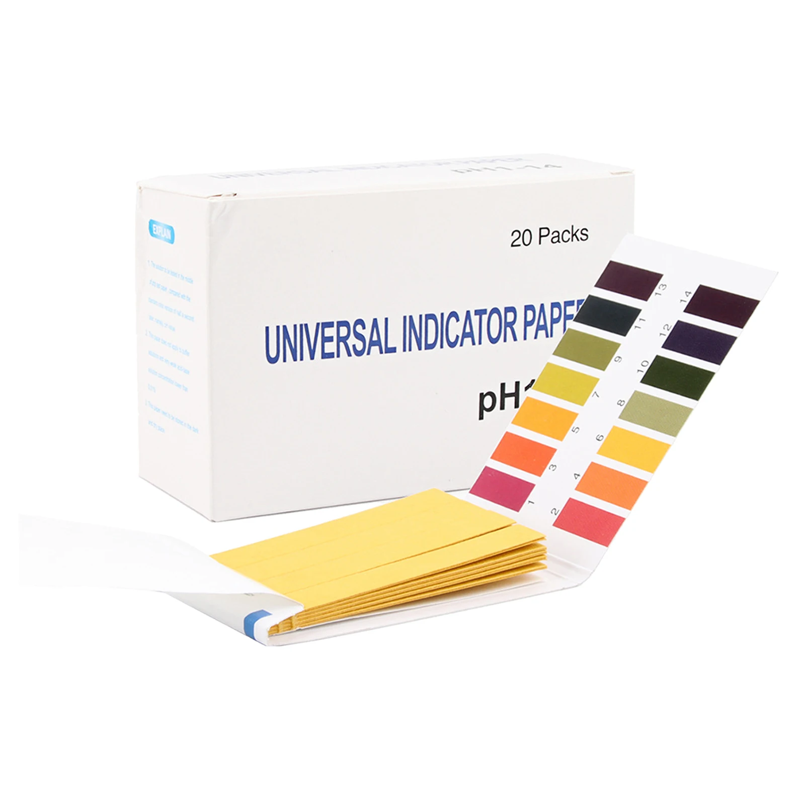 

20 Pack Full Range pH 1-14 Test Paper pH Test Acidity Alkalinity Laboratory