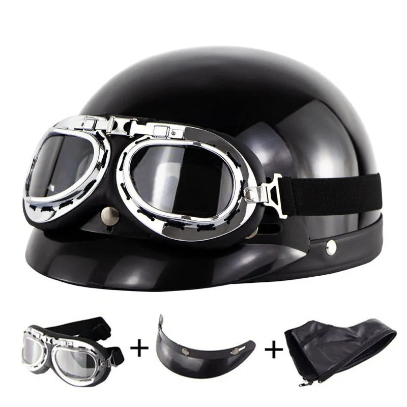 Винтажный мотоциклетный шлем Vespa для мотоцикла с открытым лицом полумотором