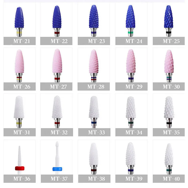 Керамическая Алмазная фреза для ногтей электрическая вращающаяся кутикулы