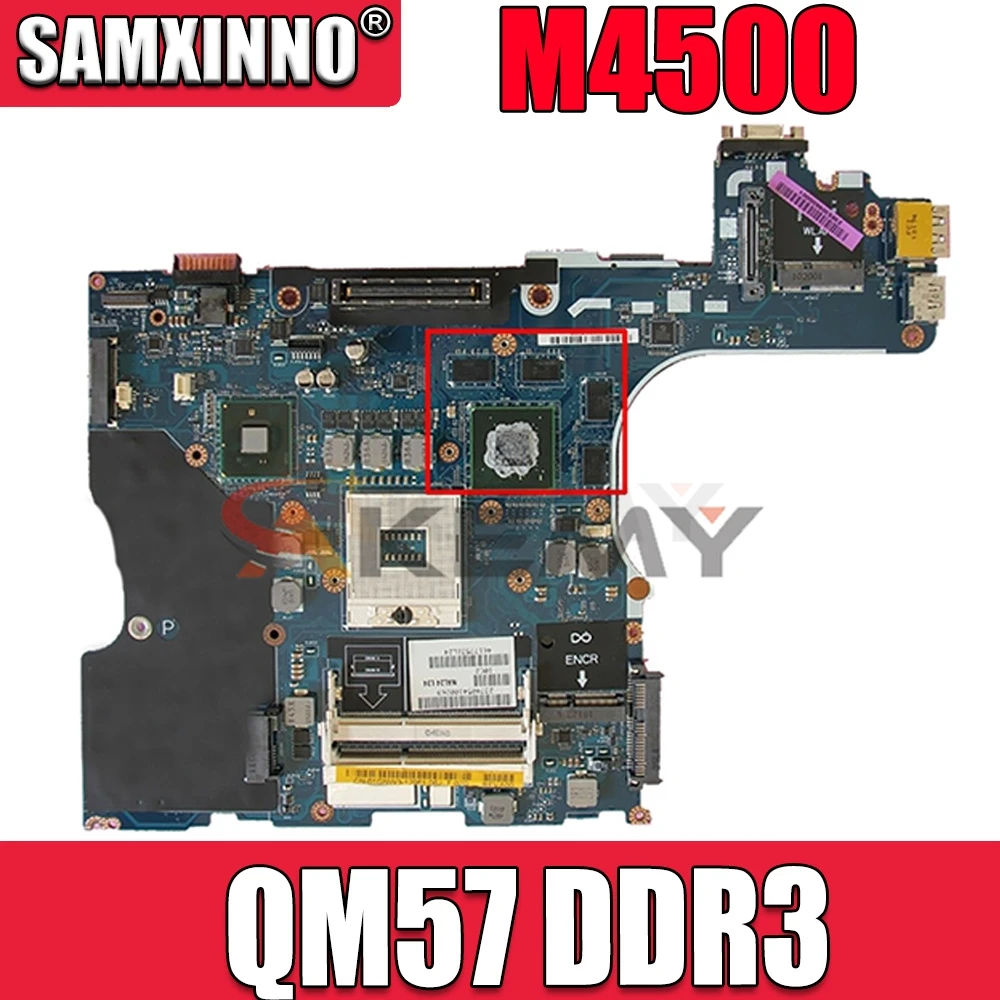 

Akemy для Dell Precision M4500 Материнская плата ноутбука NAL22 LA-5573P QM57 DDR3 Бесплатная Процессор FX880M Инженерная графика 1 Гб