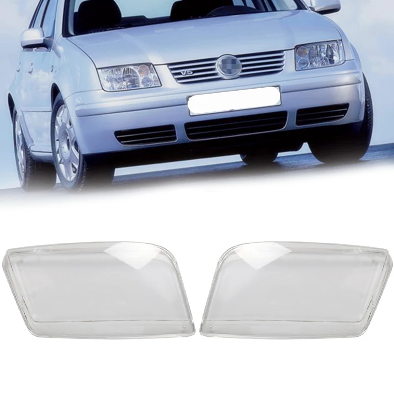 

For VW Bora 99-05 Car Headlight Lens Replacement Light Cover Left/Right Headlamp Hoods Front Lamp Shell Auto Accessories