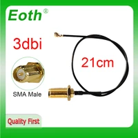 eoth 21cm pci u fl sma male connector antenna wifi 1 13 pigtail cable iot sma extension cord for pci wifi card wireless router