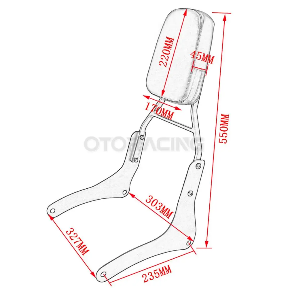 Спинка для мотоцикла Kawasaki Vulcan VN 900 VN900 2006 2007 2008 2009 2010 2011 2012 2013 2014 2015 2016 2017 2018 |