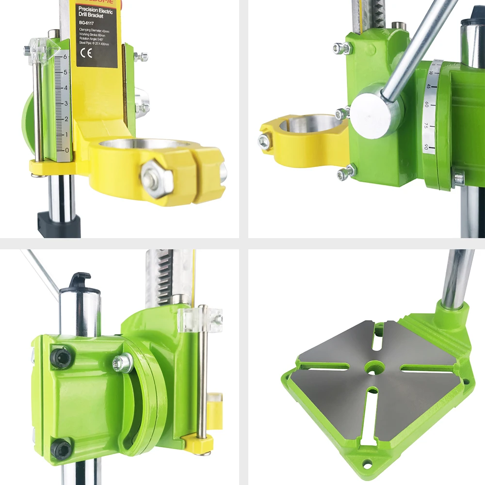 Столешница для электродрели ALLSOME MINIQ HT2671 станок с зажимом сверления 35 43 мм 0 90