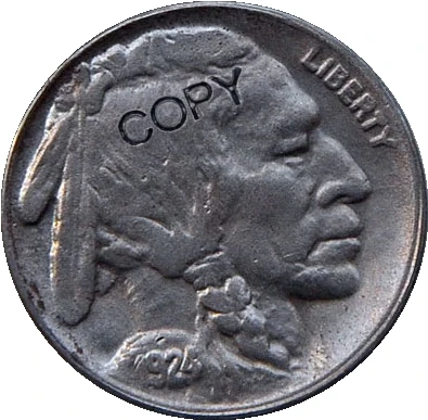 

USA 1924 P,D,S BUFFALO NICKEL COPY COINS