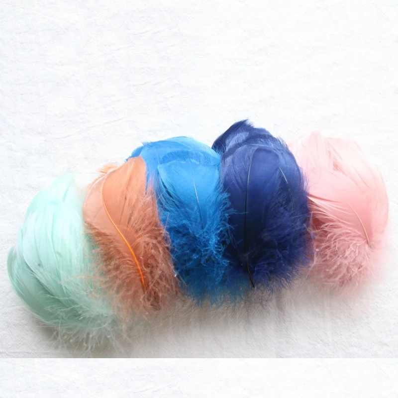 2 5 дюймов гусиное перо сделай сам крашеный цвет средний плавучий лебедь шлейф