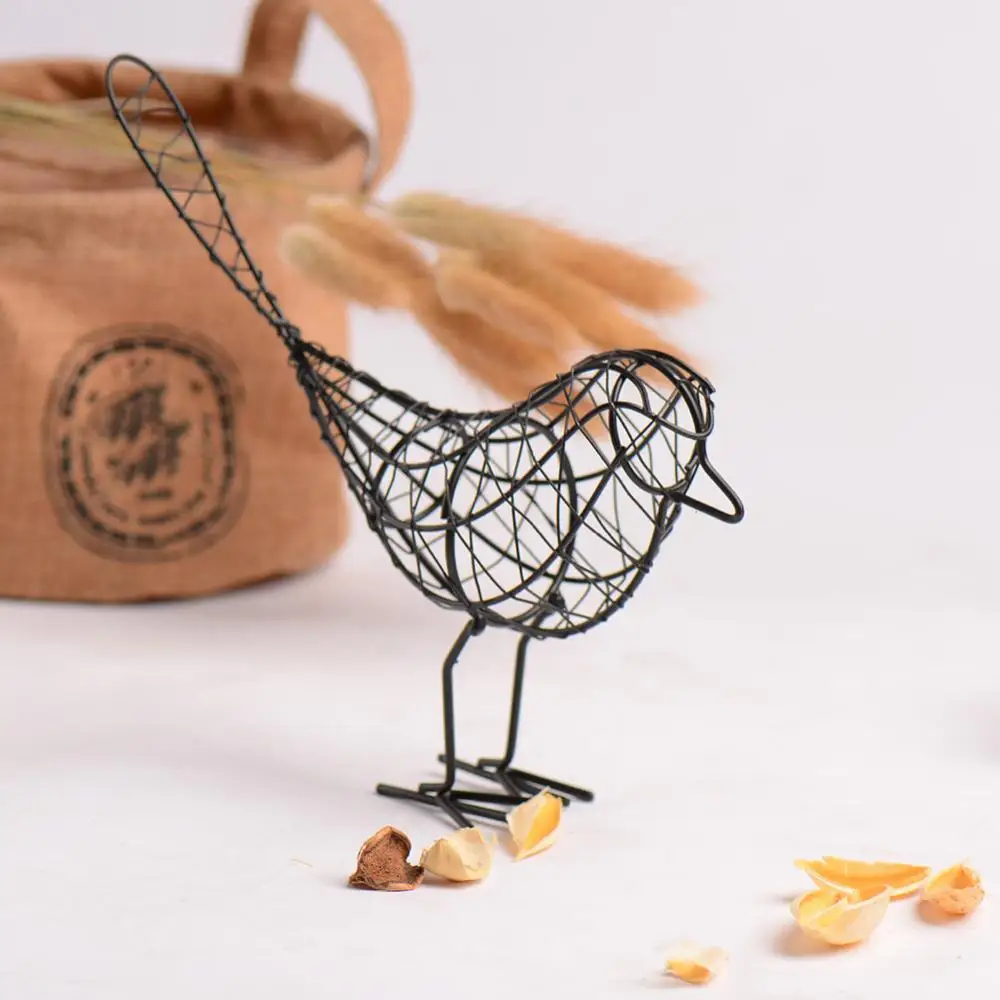 

40% Hot Sales!!! Metal Craft Iron Wire Bird Animal Model Ornament Home Garden Decoration Gift