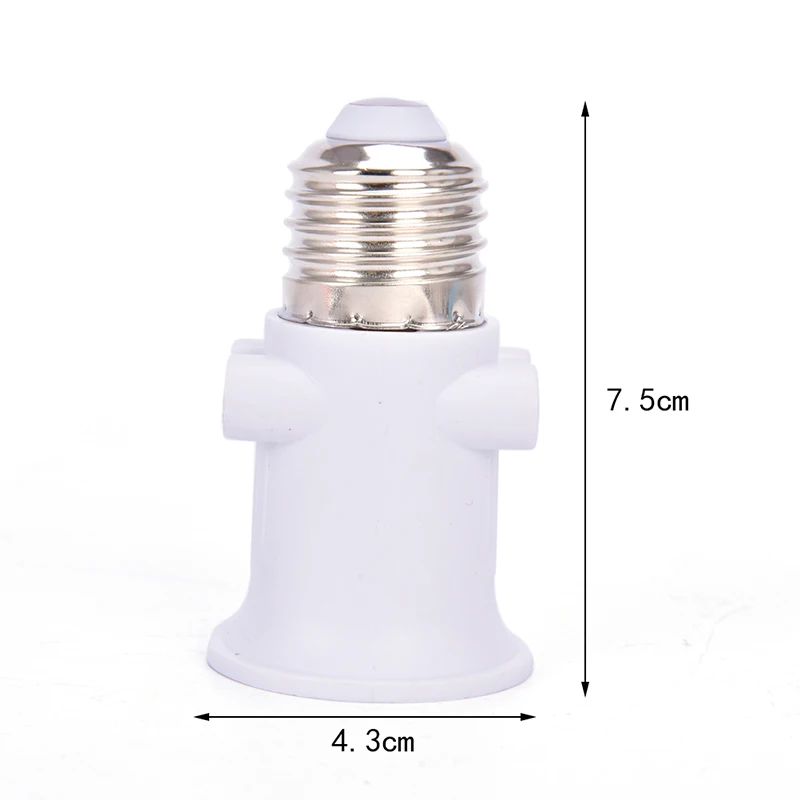 

PBT Fireproof E27 Bulb Adapter Lamp Holder Base Socket Conversion With EU Plug