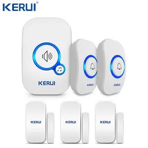 M557 простой комплект сигнализации и приветственный дверной звонок со светодиодной подсветкой 32 Песни с водонепроницаемой кнопкой легкая установка