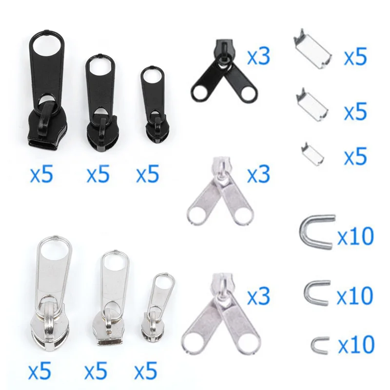 Новый набор аксессуаров для металлической молнии 84 шт.|Молнии| |