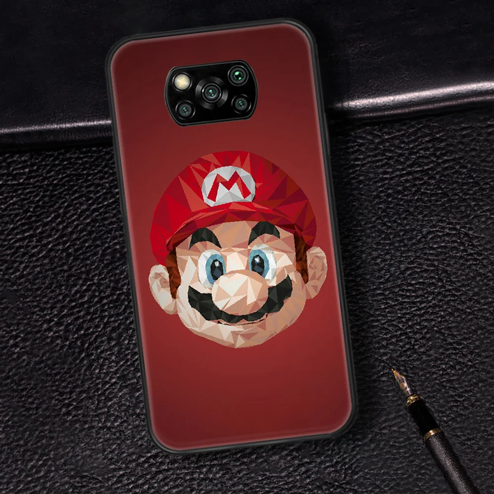 

Super Marios Cartoon Phone Case Cover Hull For Xiaomi Mi A2 A3 8 9 SE 9T 10 10T Lite Pro Ultra Poco X3 black Hoesjes Pretty