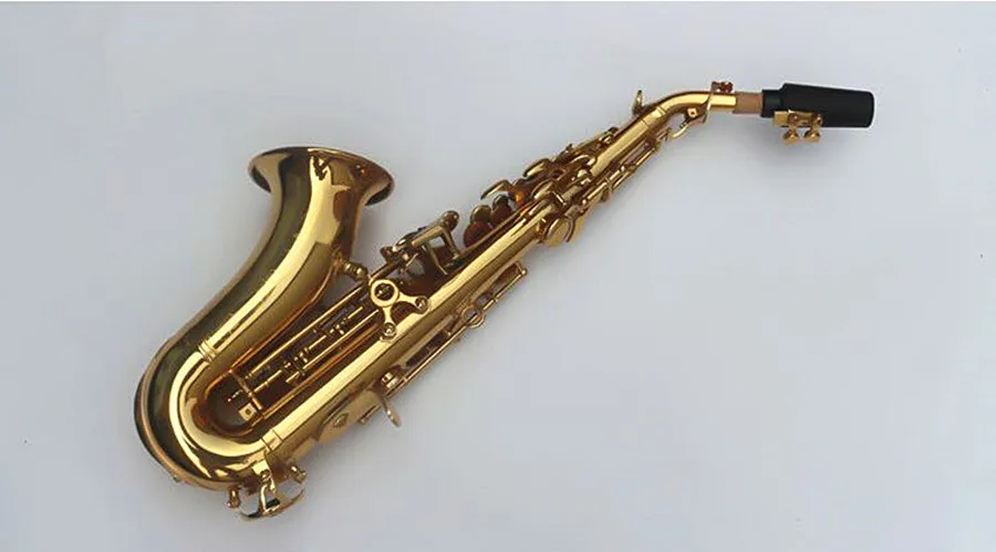 Сопрано саксофон том BB изогнутый сопрано sax из Bcreated музыкальный инструмент саксофон Sax для детей и чехол