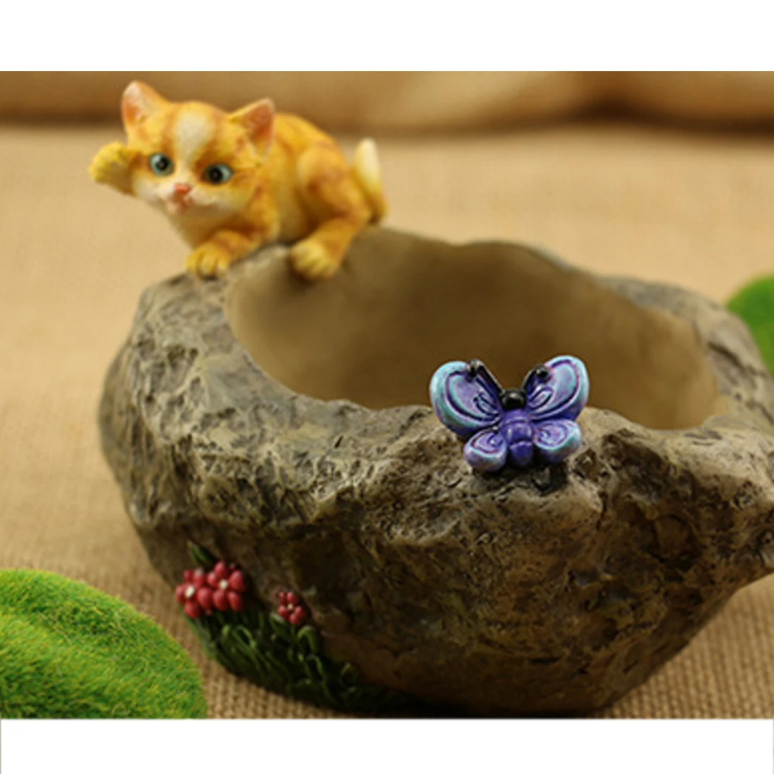 Креативный мультфильм растение суккулент цветочный горшок Смола дерево ствол