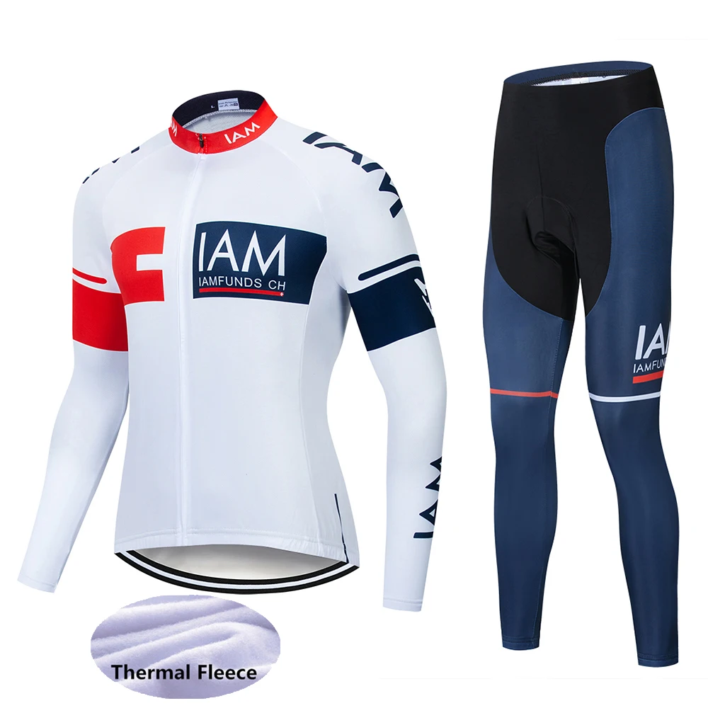 Long suit High Quality new IAM Long Sleeve Team Warm winter Cycling Jerseys new Long sleeve Suit Cycling Clothing/Ropa Ciclismo - Цвет: Long suit