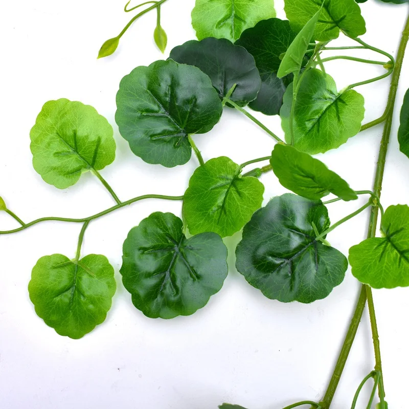 

2M Artificial Plants Home Wedding Decoration Green Plant Ivy Leaf Artificial Flower Plastic Garland Vine artificial flowers wall