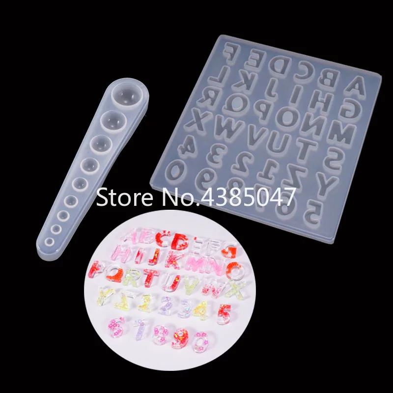 Длинное полушарие коллекция форм для букв и цифр формы ювелирных изделий из УФ