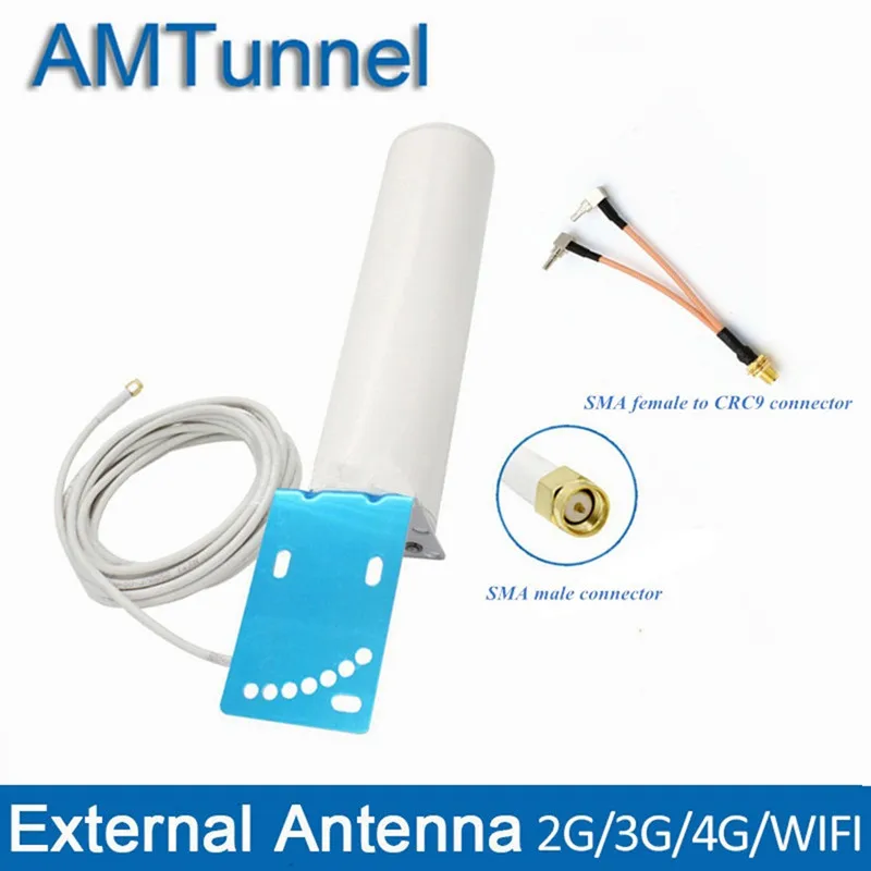 4G Wi Fi антенна LTE SMA 3G уличная 12dbi WCDMA с разъемом 5 м CRC9/TS9 для маршрутизатора USB