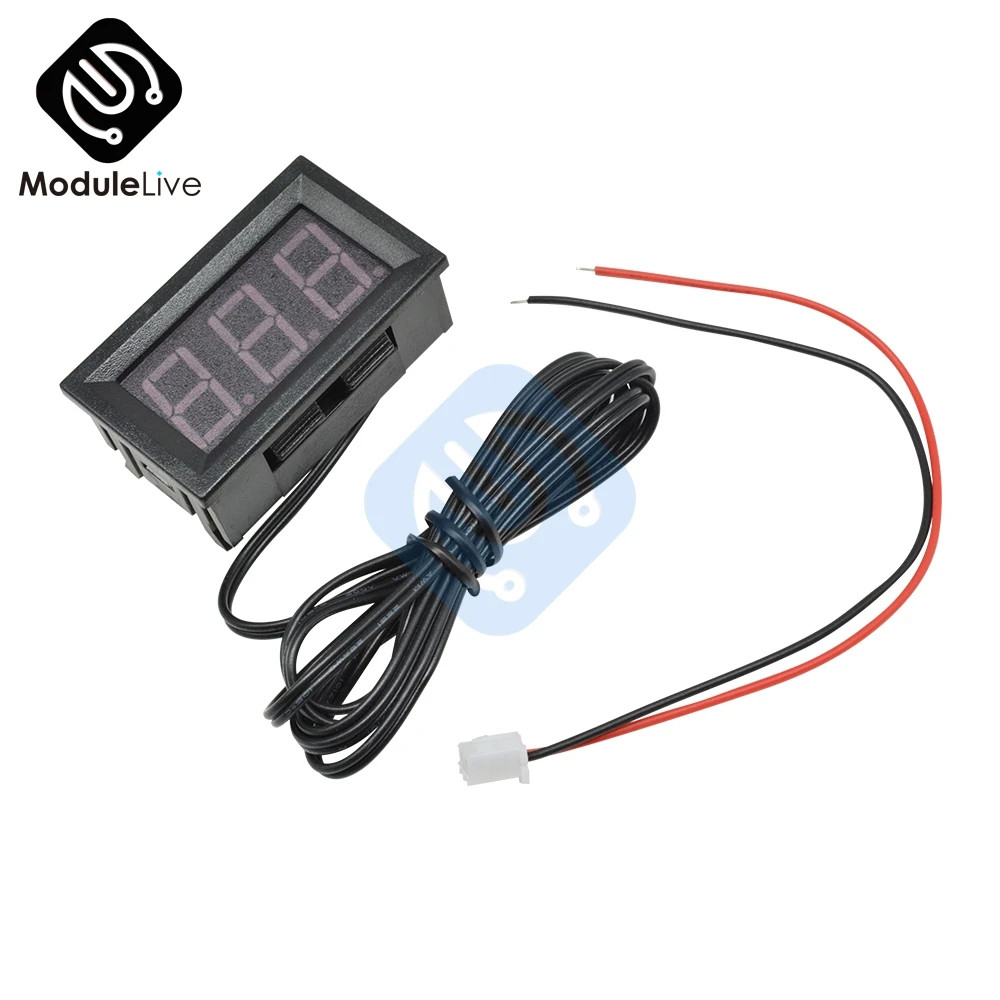 Цифровой термометр для автомобиля 12 В постоянного тока светодиодный дюйма