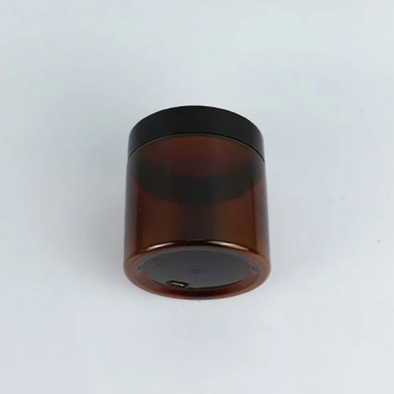 

ZL 200ml Black Lid Brown Wide Mouth Bottle (no Liquid)