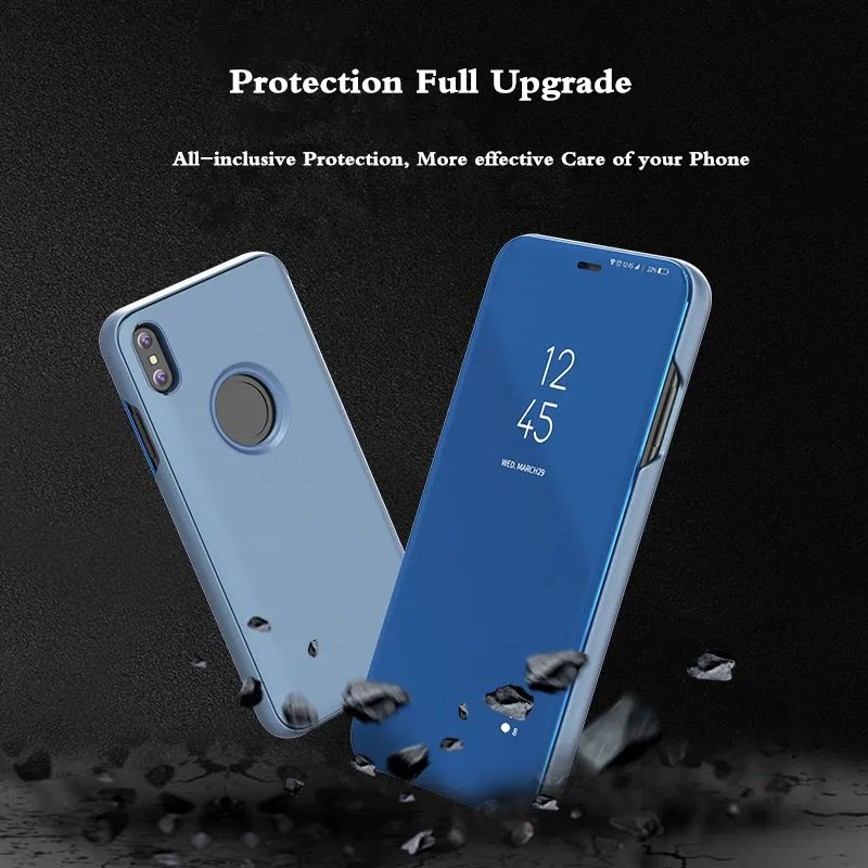 100 шт./лот зеркальный флип-чехол для телефона iPhone 11 Pro Max XR XS X 7 8 6 6S Plus SE2 SE 2