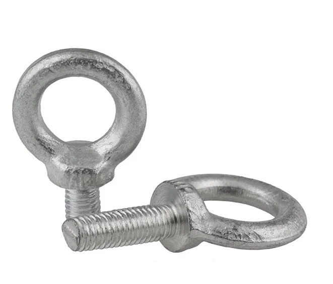 Болт с отверстием М8 М10 М12 метрический Цинковый белым покрытием полным шагом