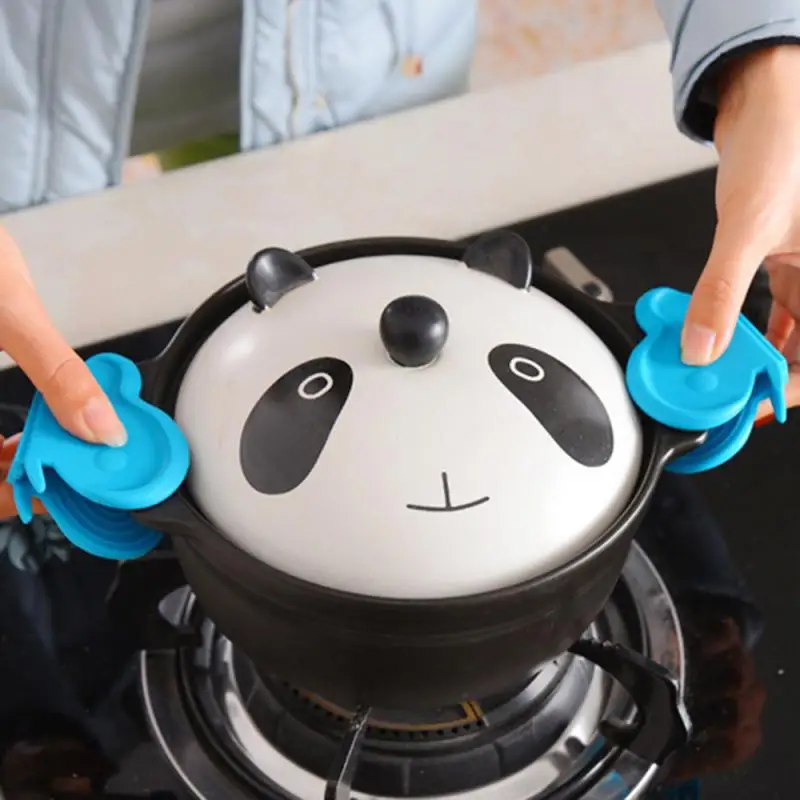 

Magnetic Insulated Heat Hot Plate Clip 1 PCS Microwave Oven Gloves Thicken Anti-scald Kitchen Organizer Silicone Pot Clips