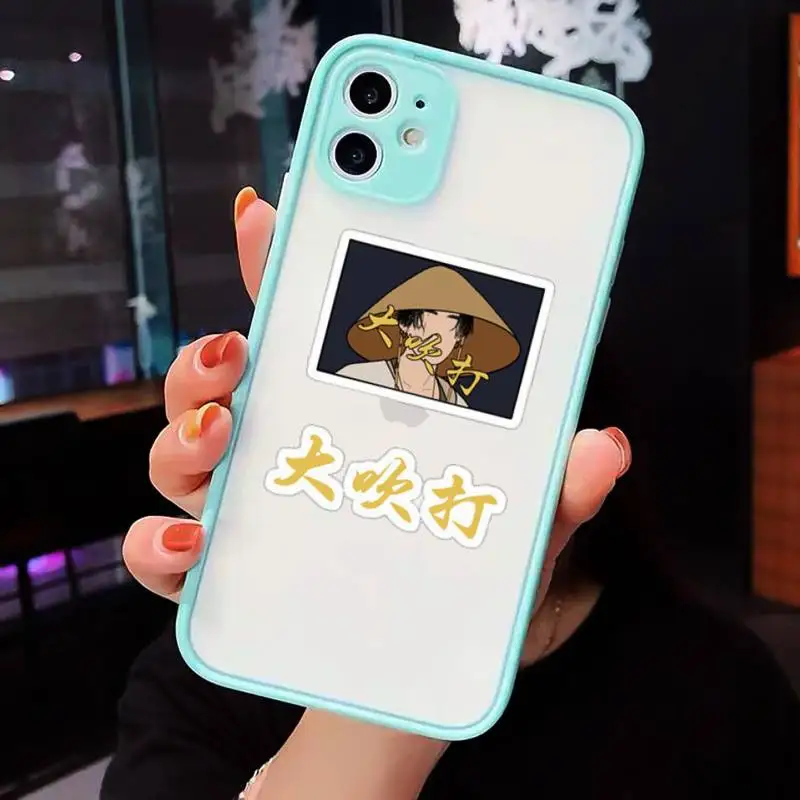

Agust D suga Phone Case For iPhone 12 11 Mini Pro XR XS Max 7 8 Plus X Matte transparent blue Back Cover
