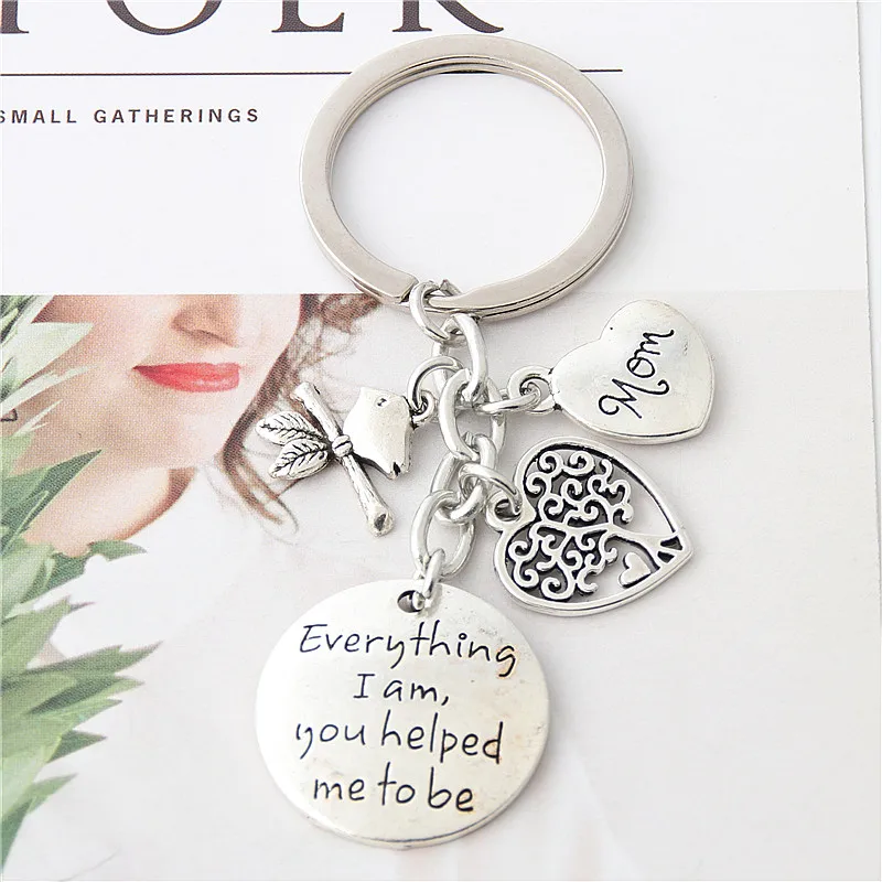 1 шт. серебряный цвет ювелирные изделия брелок для женщин все я вам помог мне быть