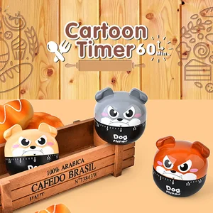 cartoon dog mechanical timer kitchen device gadget sets egg boiling cooking countdown temporizador cocina minuteur cuisine free global shipping
