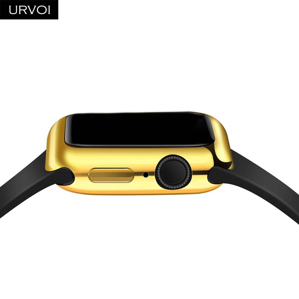 URVOI чехол из ТПУ для apple watch 4 чехол бампер для iwatch 40 мм 44 мм Гальваническая рама протектор экрана