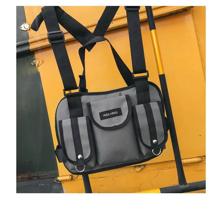 Двухсторонняя поясная сумка в стиле хип-хоп забавная уличная функциональная