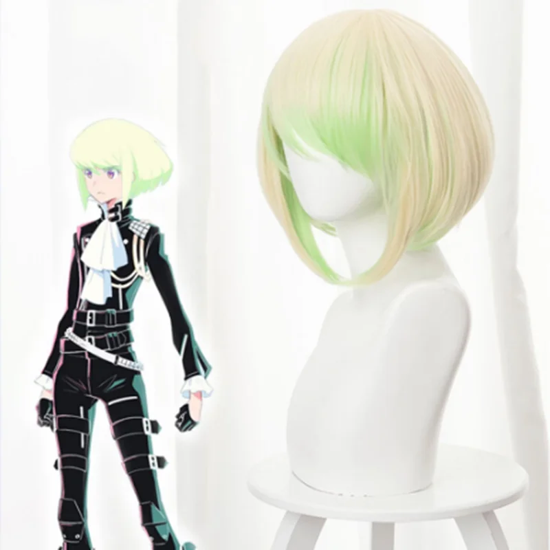 

Новинка 2021, PROMARE, сумасшедший, бордовый, Лио Фотия, 35 см, короткие прямые термостойкие синтетические волосы, парик для косплея аниме + шапочка ...