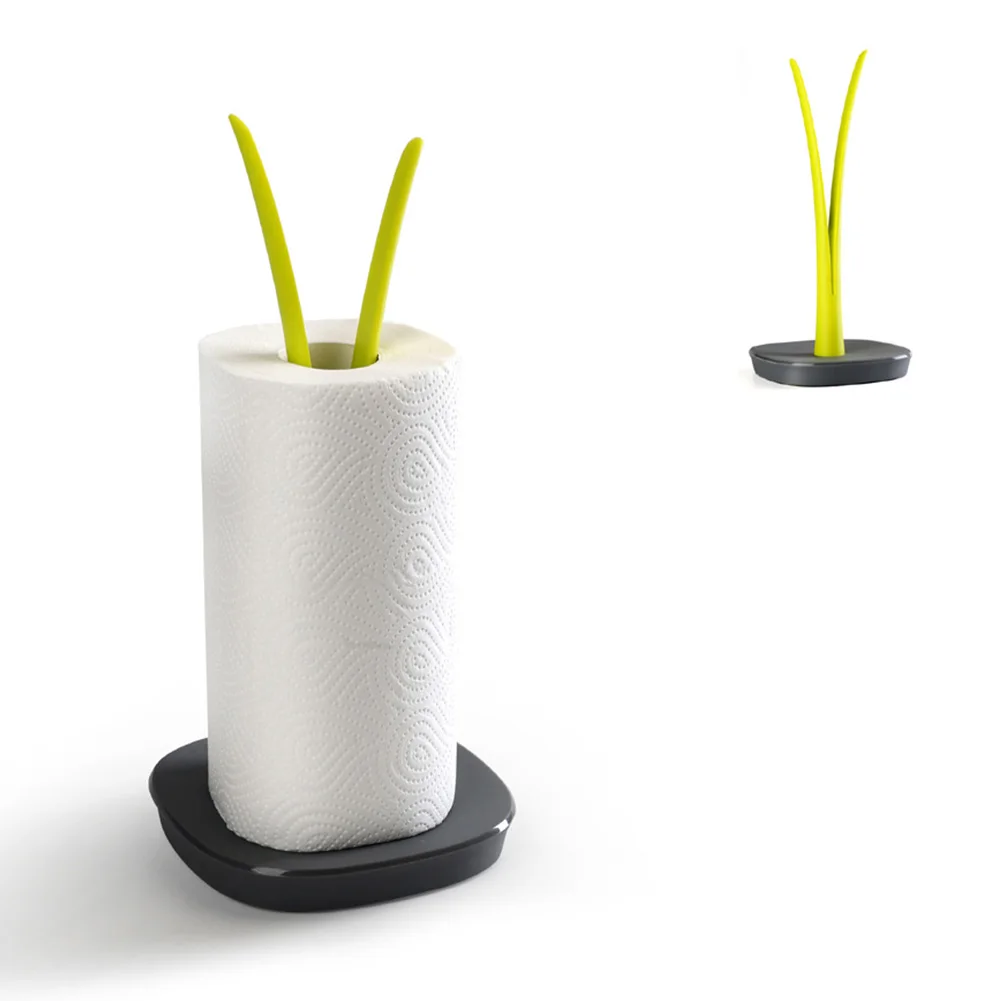 

Roll Paper Holder Bathroom Kitchen Home Decor Modern Stand Anti Slip Towel Weighted Base Simple Branch