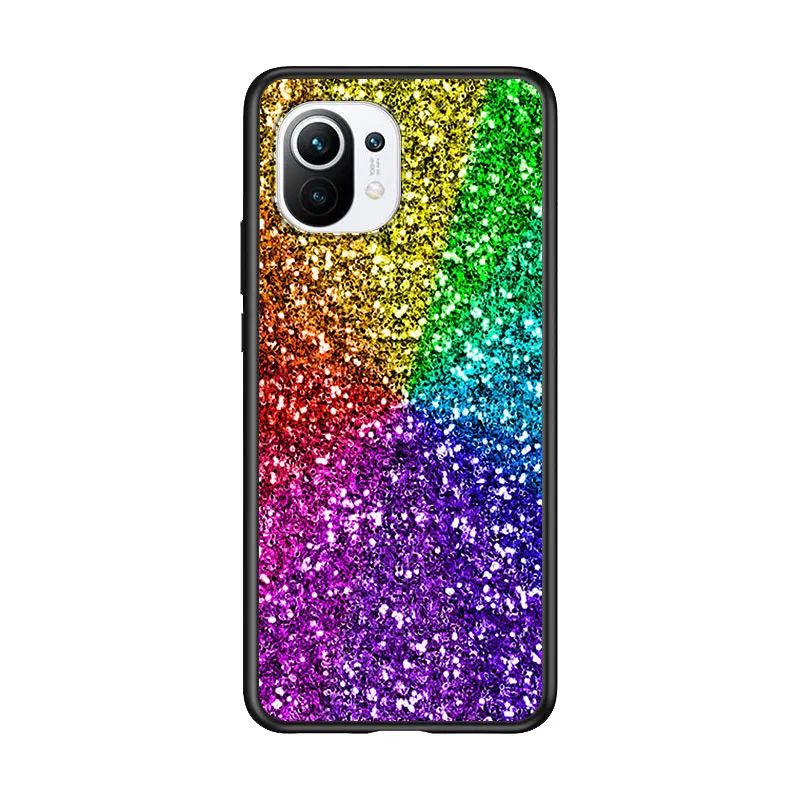 

Colorful Fashion for Xiaomi Mi 11 10T Note 10 Ultra 5G 9 9T SE 8 A3 A2 A1 6X Pro Play F1 Lite 5G Black Phone Case